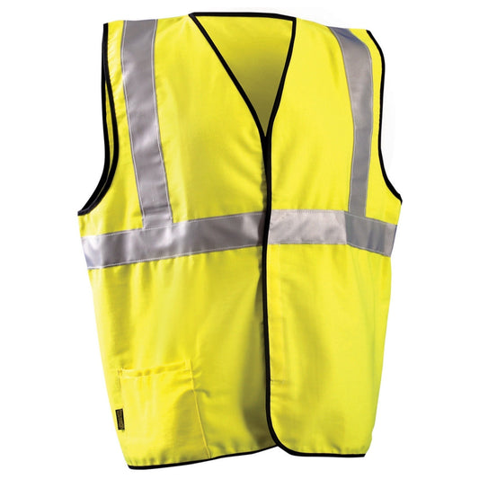 Yellow/Lime Safety Vests - OccuNomix - Flame Resistant