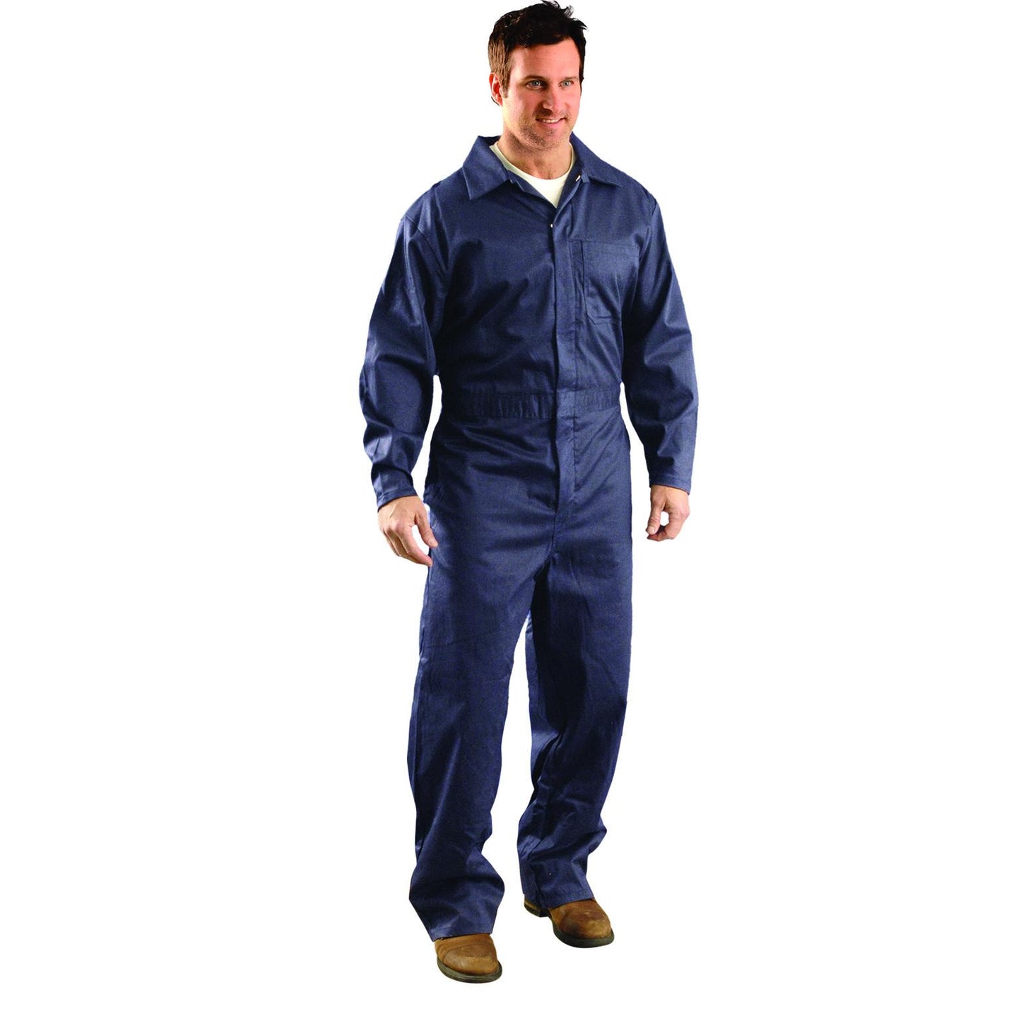 Blue Coveralls - OccuNomix - Flame Resistant Cotton