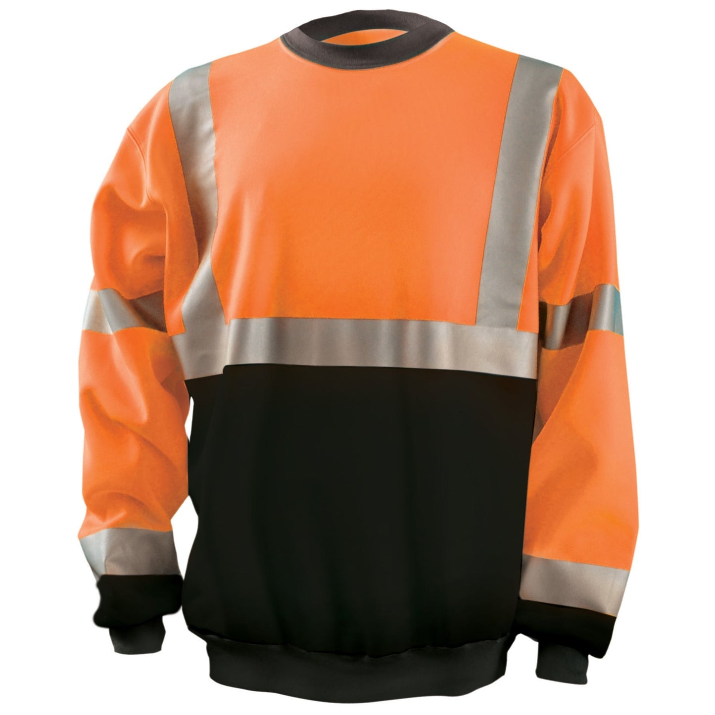 Orange Safety Sweatshirt - OccuNomix - Reflective Tape
