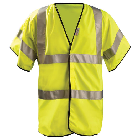 Yellow/Lime Safety Vest - OccuNomix - Reflective Visibility