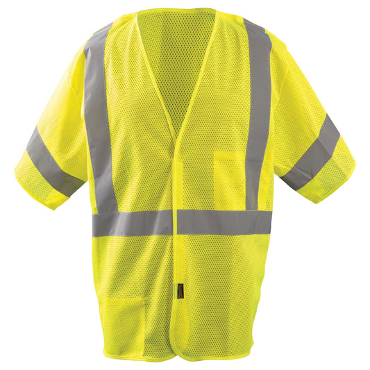 Yellow/Lime Safety Vest - OccuNomix - Breakaway Mesh