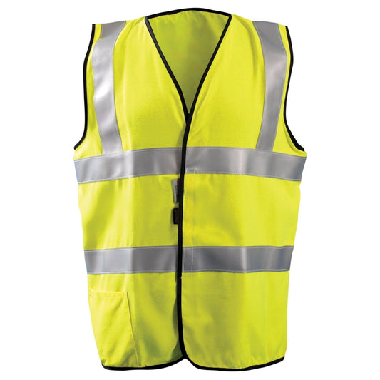 Yellow/Lime Safety Vest - OccuNomix - Flame Resistant