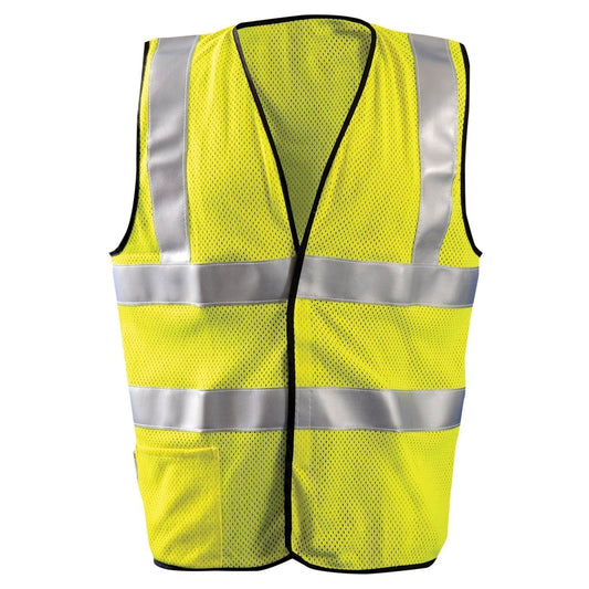 Yellow/Lime Safety Vest - OccuNomix - Flame Resistant
