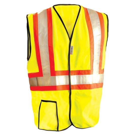 Yellow/Lime Safety Vests - OccuNomix - Reflective Design