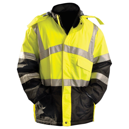 Yellow/Lime Safety Jacket - OccuNomix - Insulated Parka