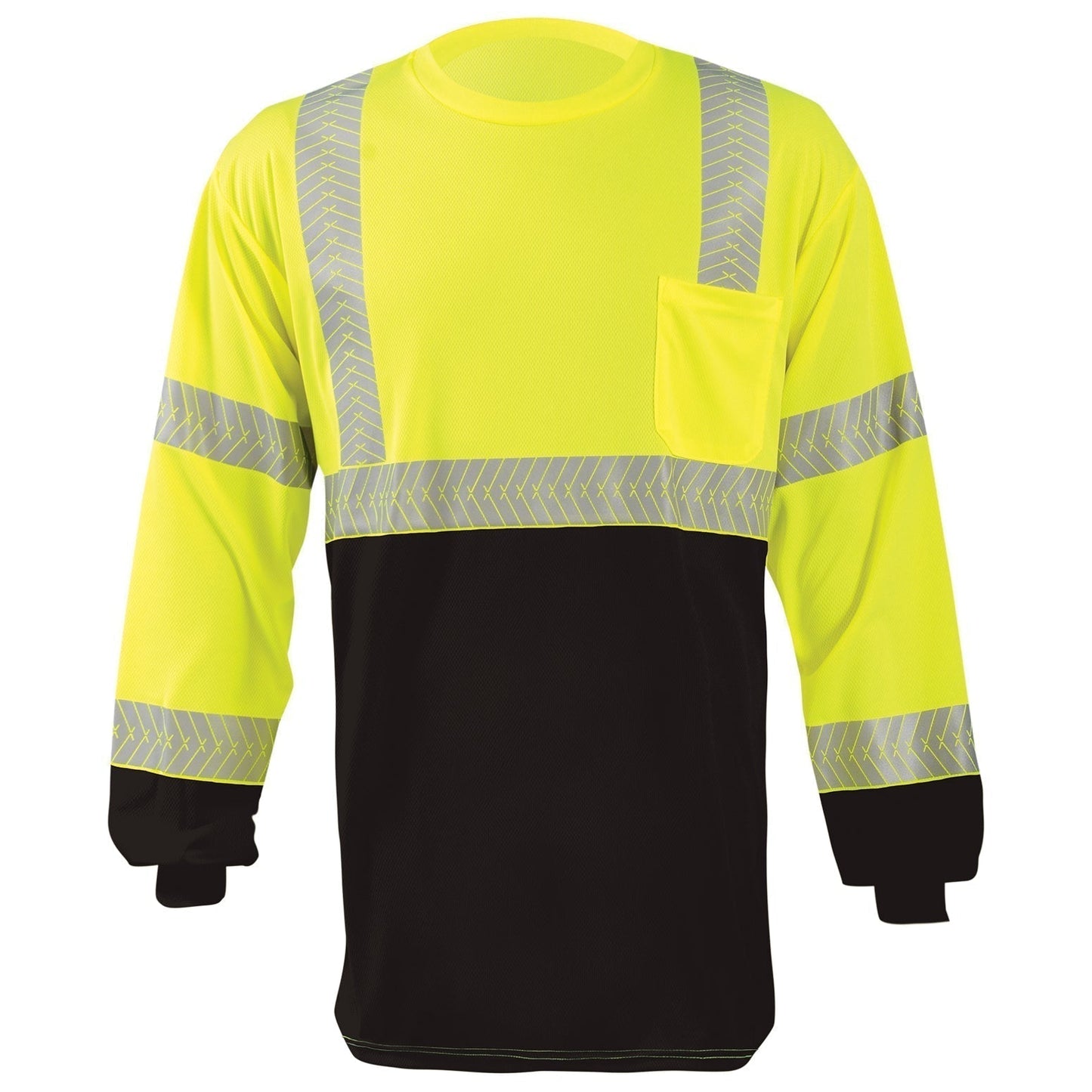 Yellow/Lime Safety Shirt - OccuNomix - Reflective Design