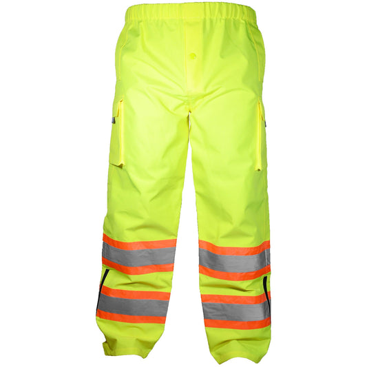 Yellow/Lime Safety Pants - OccuNomix - Waterproof Design