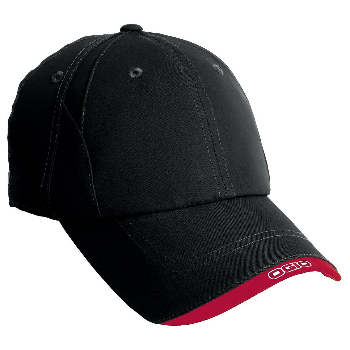 Black/Chili Red Ball Cap - OGIO - Premium Style
