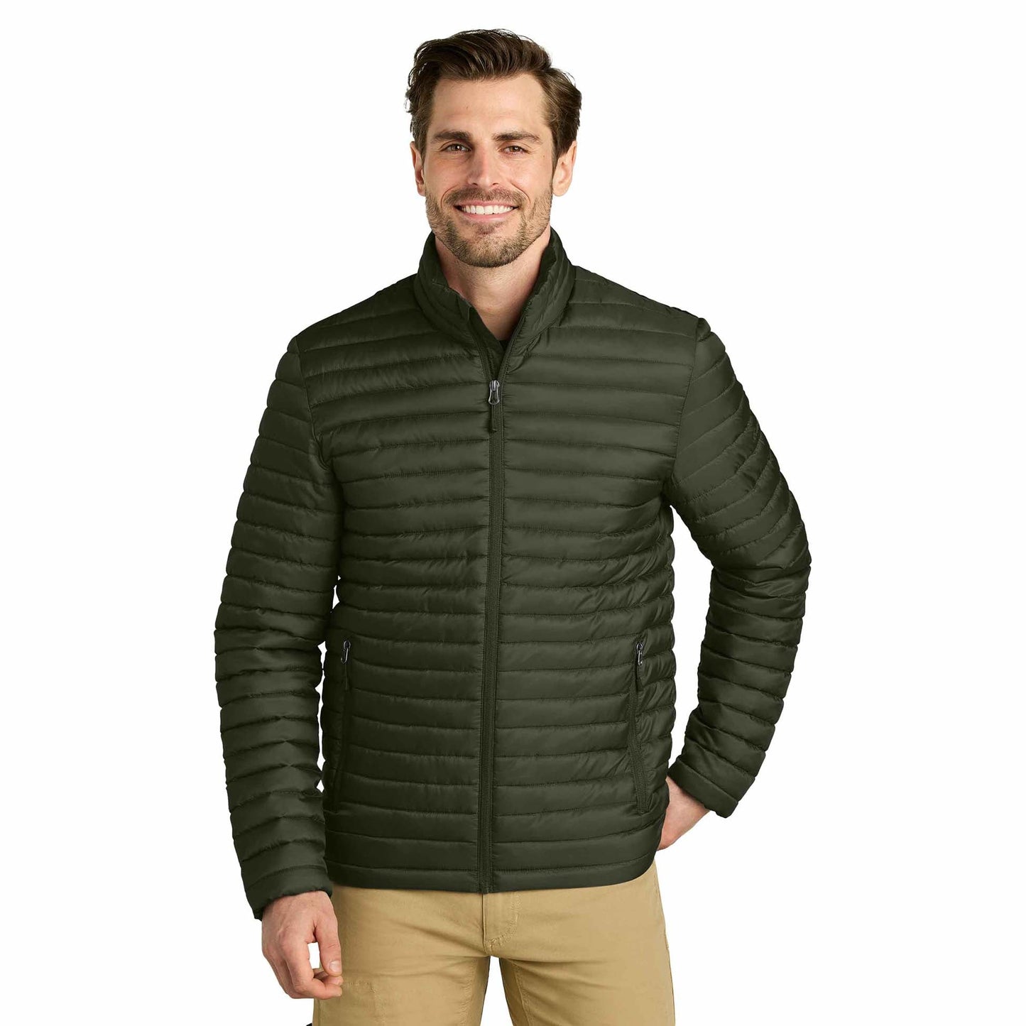 Black Quilted Jacket - Eddie Bauer - Packable Style