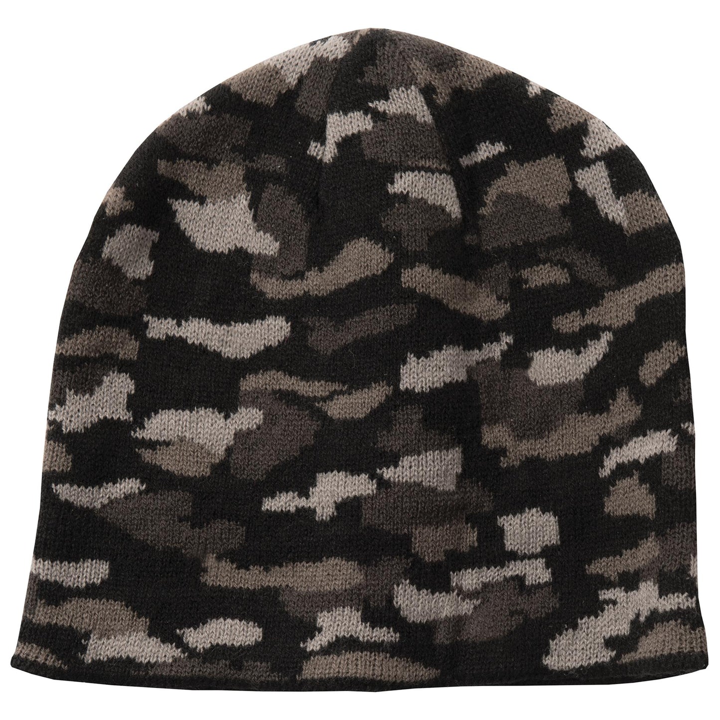 Black Camo Beanies - Port & Company - Stylish Camouflage