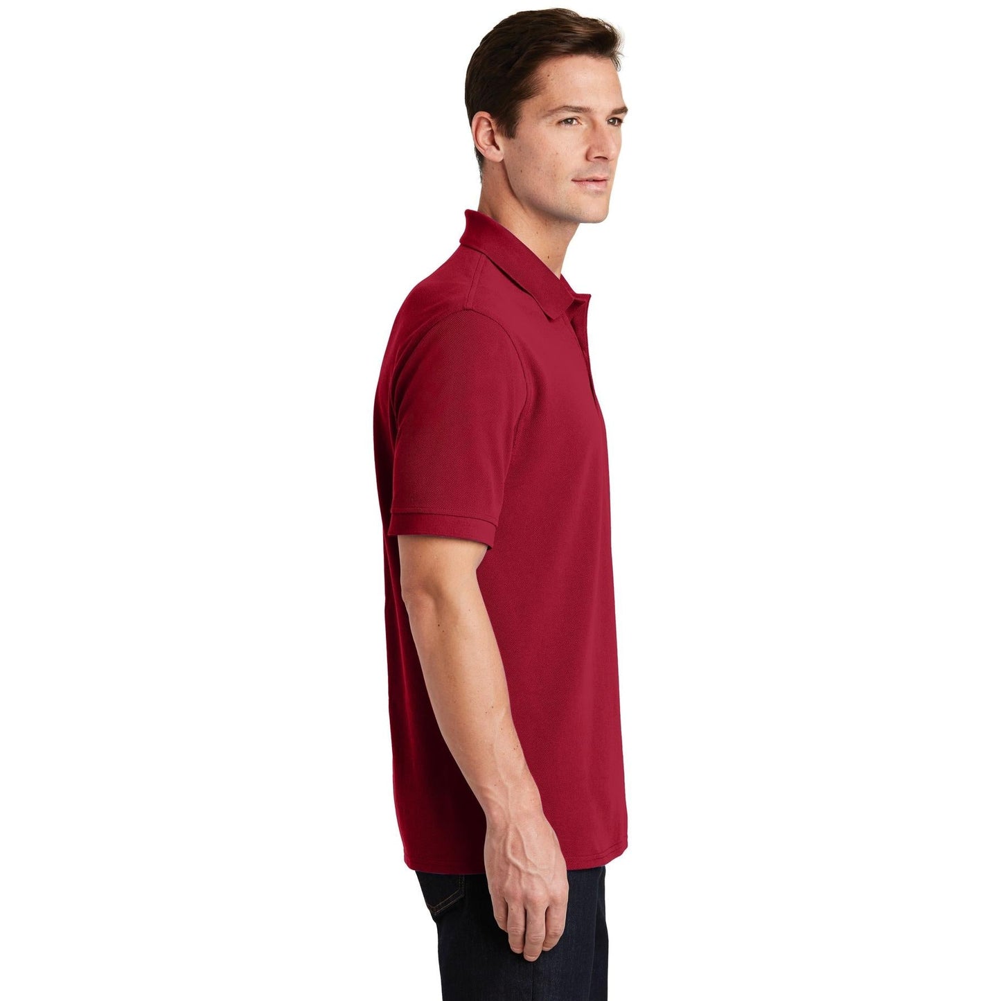 Charcoal Polo Shirts - Port & Company - Soft Fabric