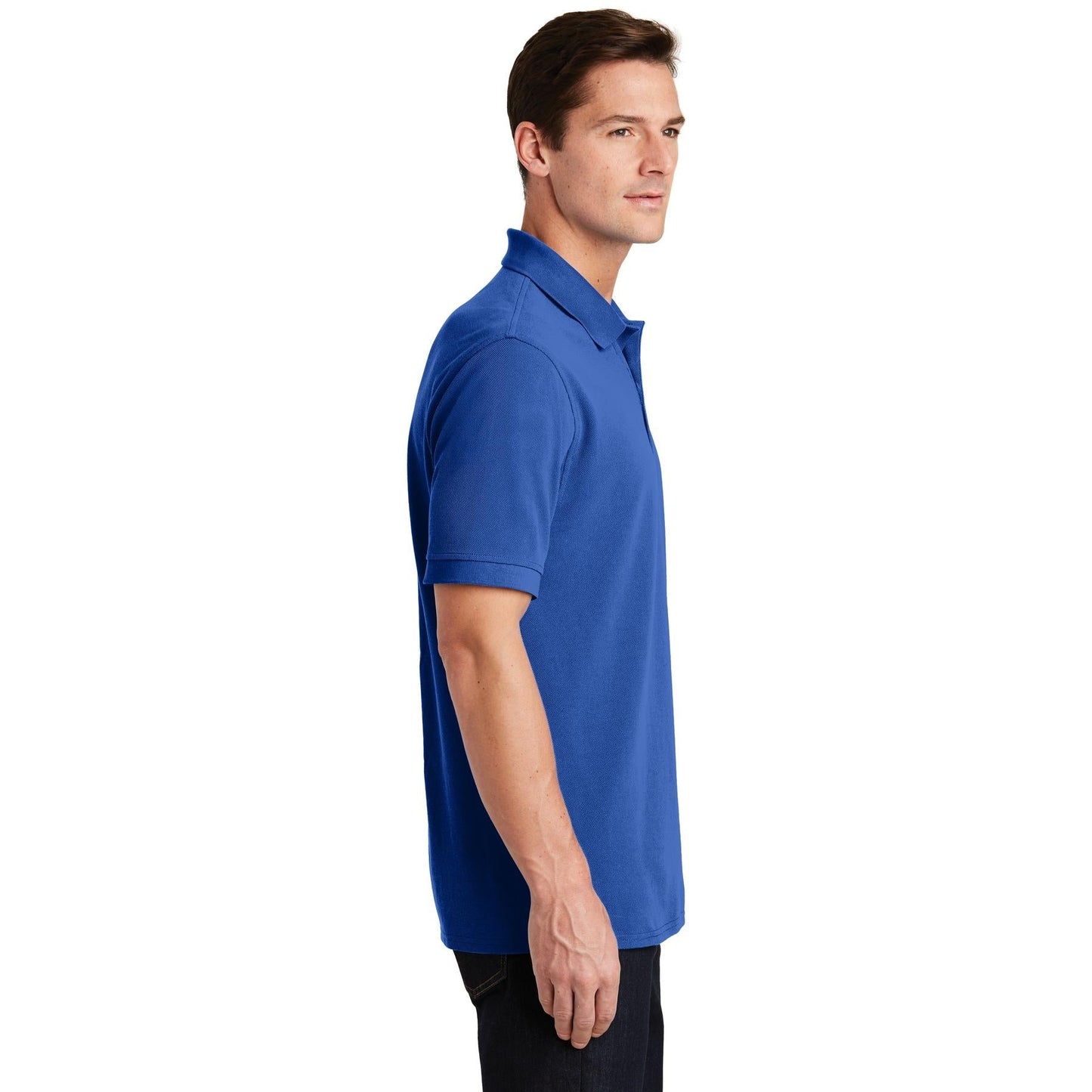 Charcoal Polo Shirts - Port & Company - Soft Fabric
