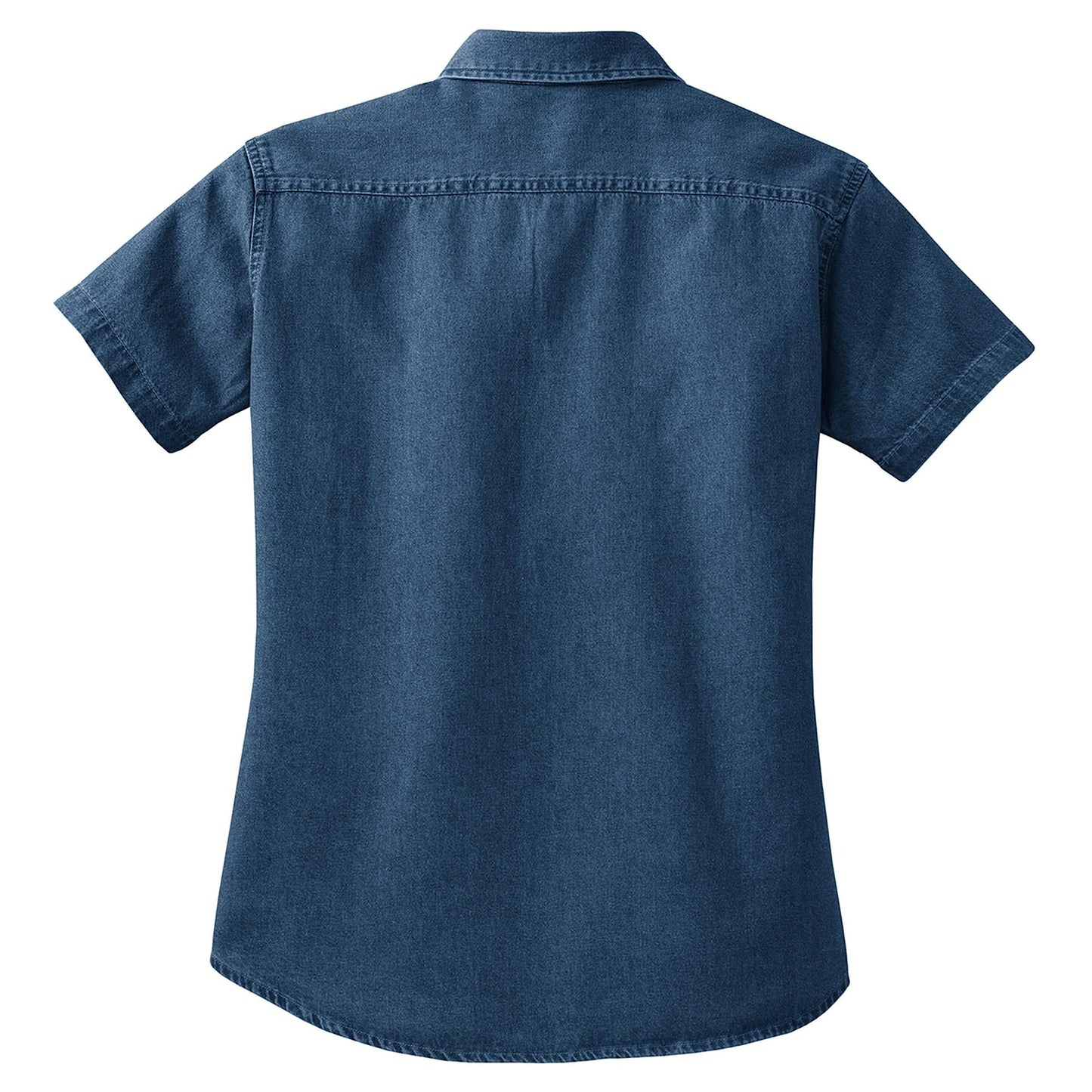 Faded Blue Denim Shirt - Port & Company - Durable Material