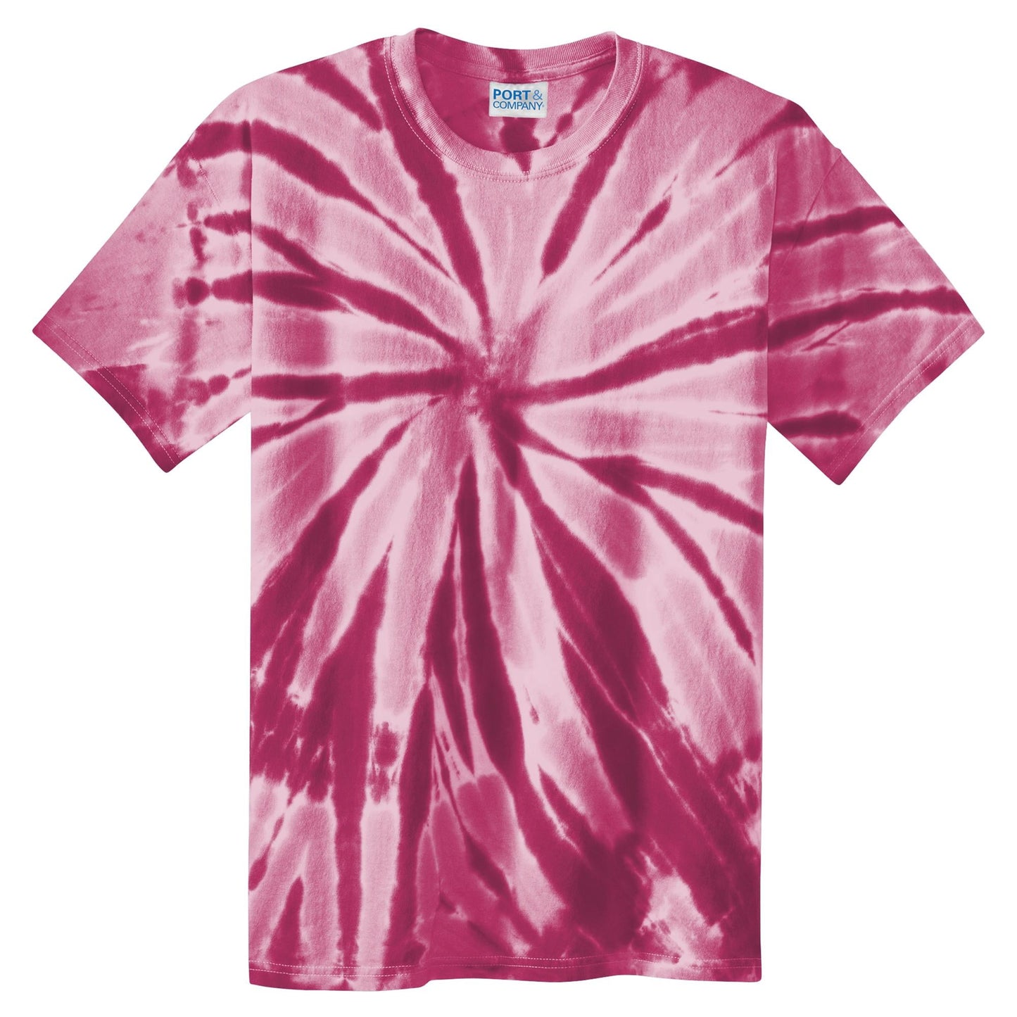 Black Galaxy Spiral T-Shirt - Port & Company - Vibrant Colors