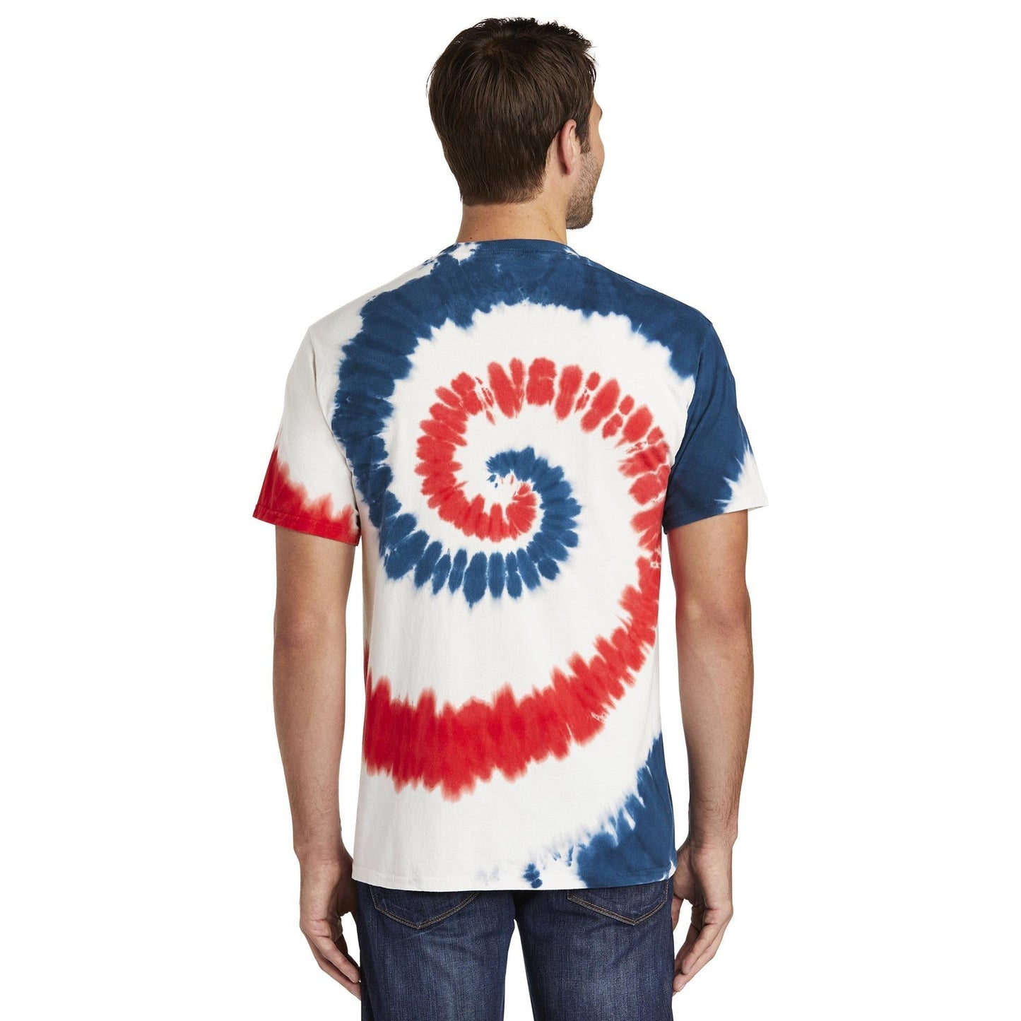 Black Galaxy Spiral T-Shirt - Port & Company - Vibrant Colors
