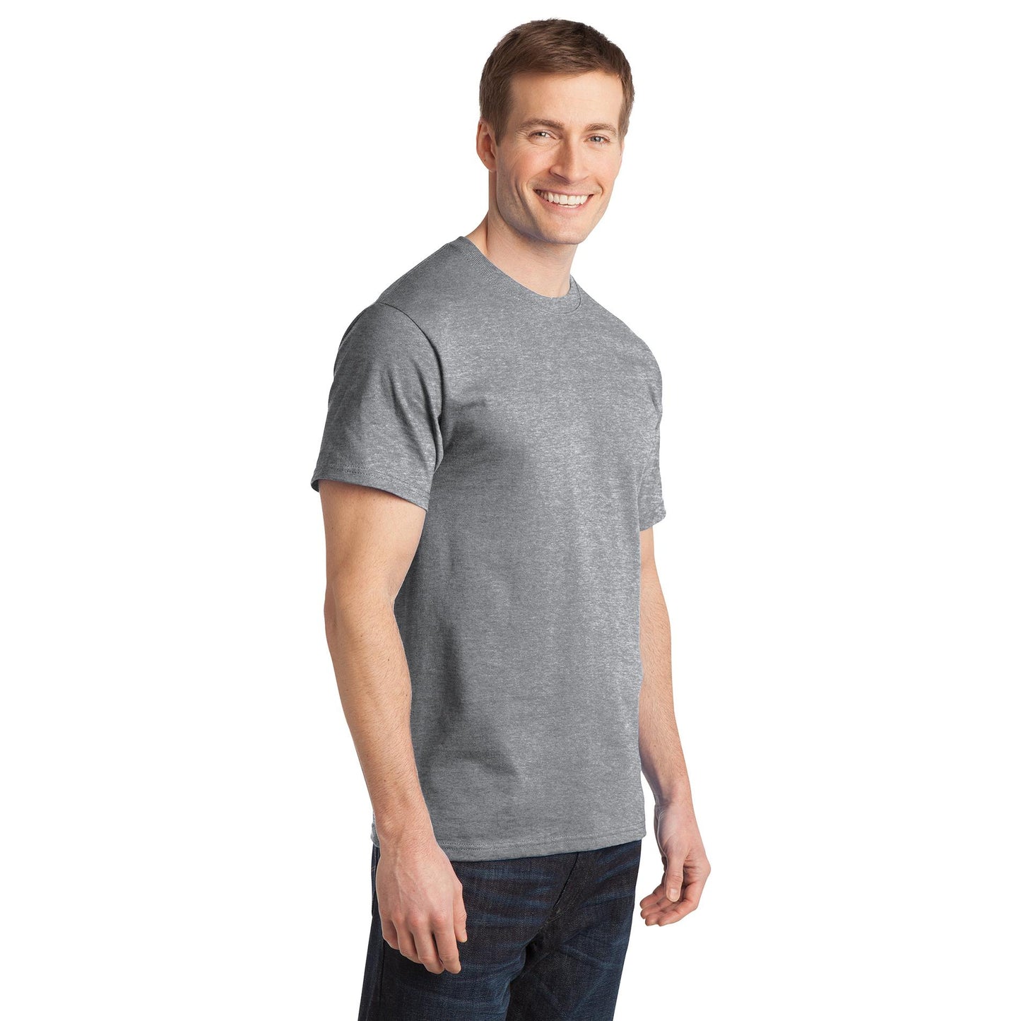 Aquatic Blue T-Shirt - Port & Company - Comfortable Cotton