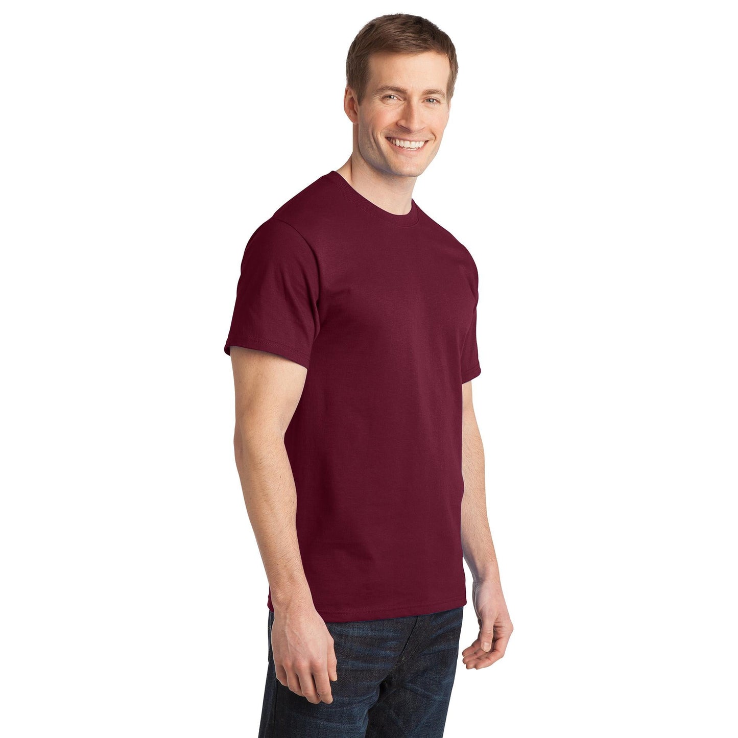 Aquatic Blue T-Shirt - Port & Company - Comfortable Cotton