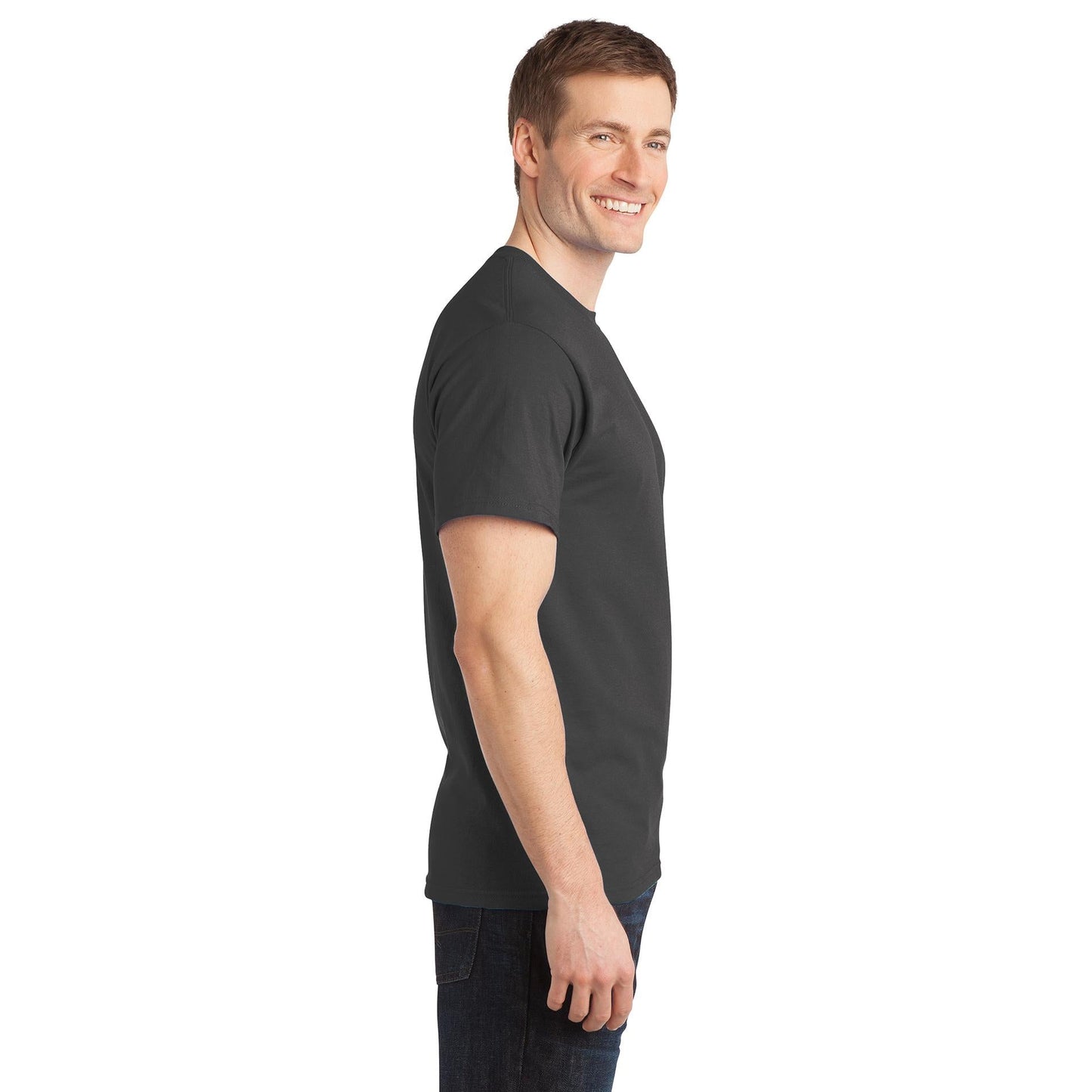 Aquatic Blue T-Shirt - Port & Company - Comfortable Cotton