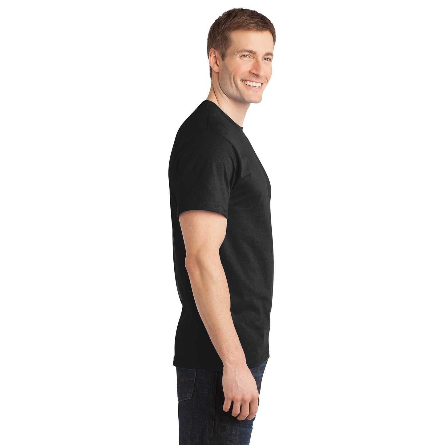 Aquatic Blue T-Shirt - Port & Company - Comfortable Cotton