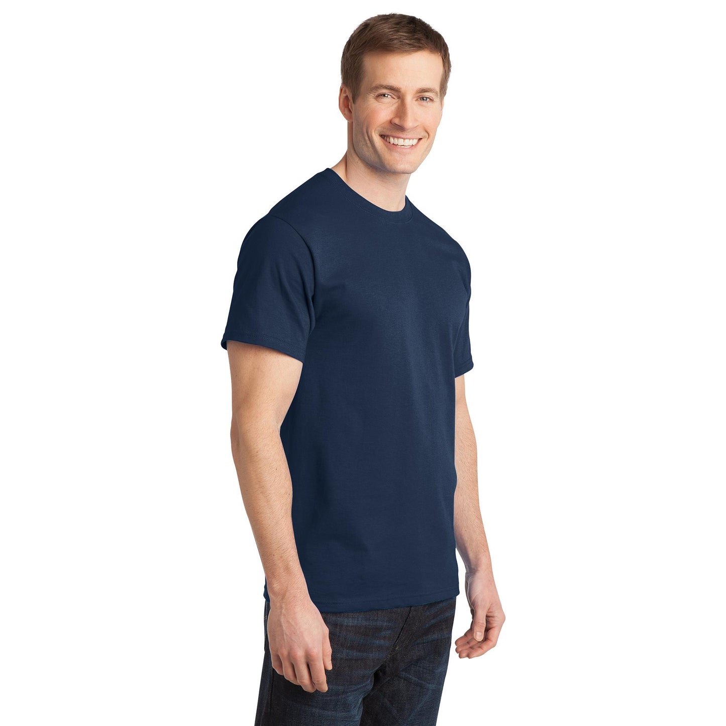 Aquatic Blue T-Shirt - Port & Company - Comfortable Cotton