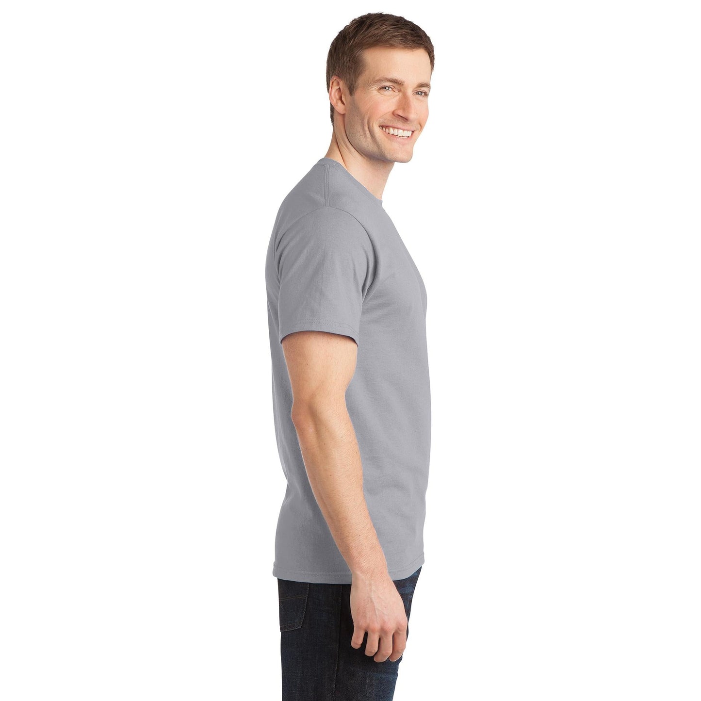 Aquatic Blue T-Shirt - Port & Company - Comfortable Cotton