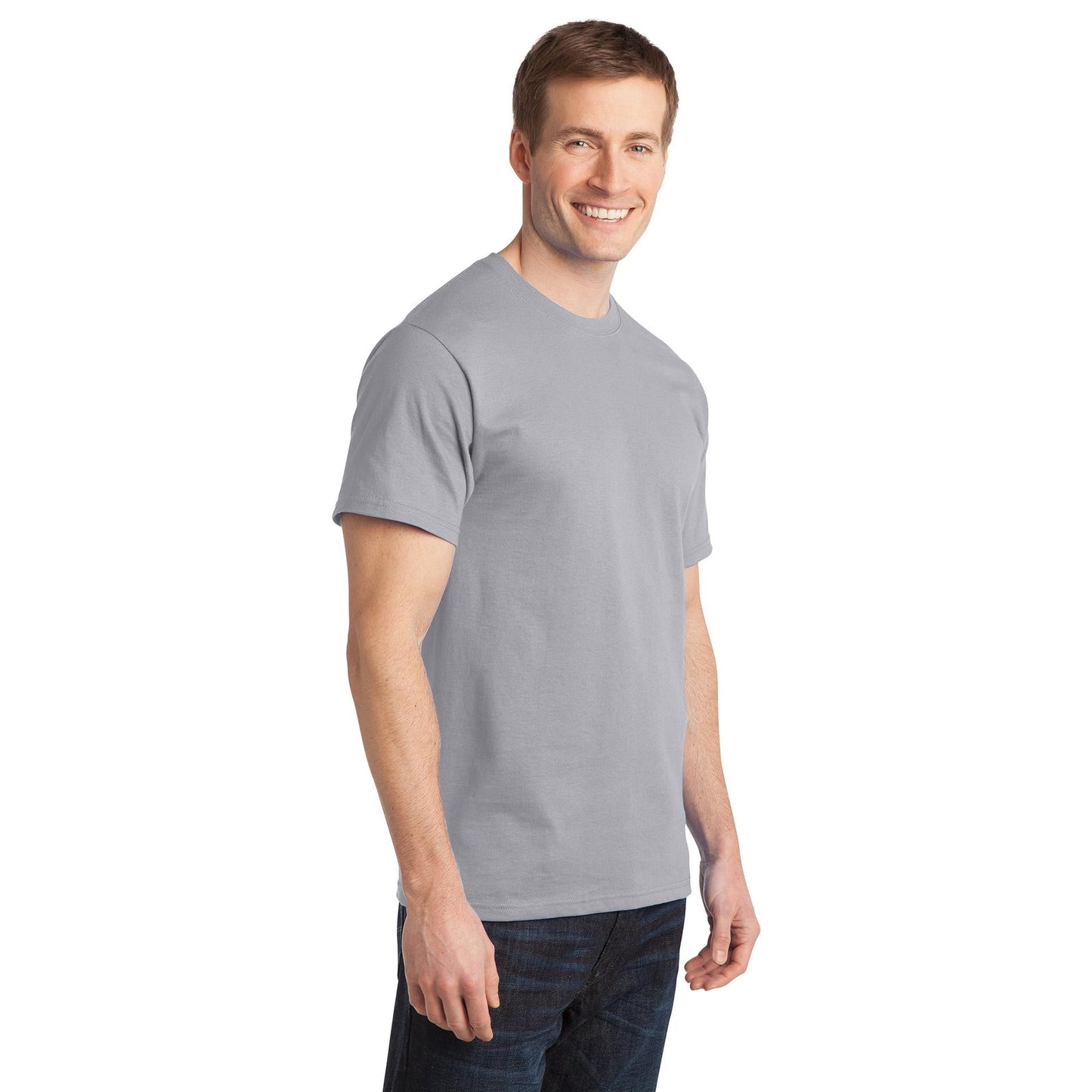Aquatic Blue T-Shirt - Port & Company - Comfortable Cotton