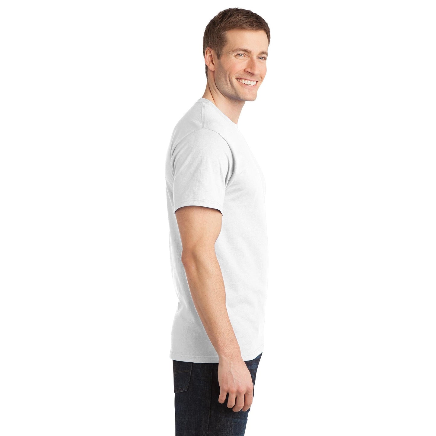 Aquatic Blue T-Shirt - Port & Company - Comfortable Cotton