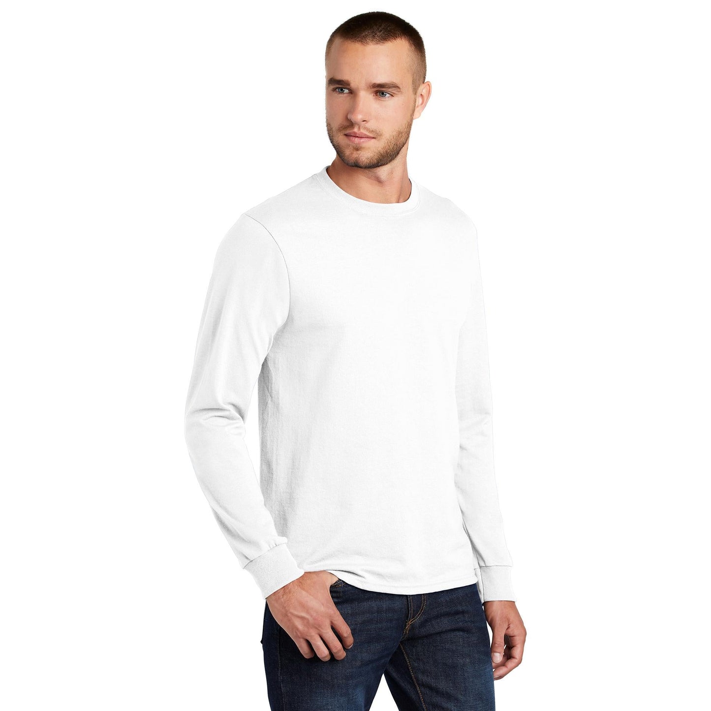 White T-Shirts - Port & Company - Soft Cotton Blend