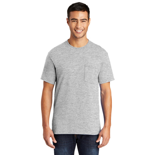 Ash T-Shirts - Port & Company - Soft Pocket Tee - Eco Friendly