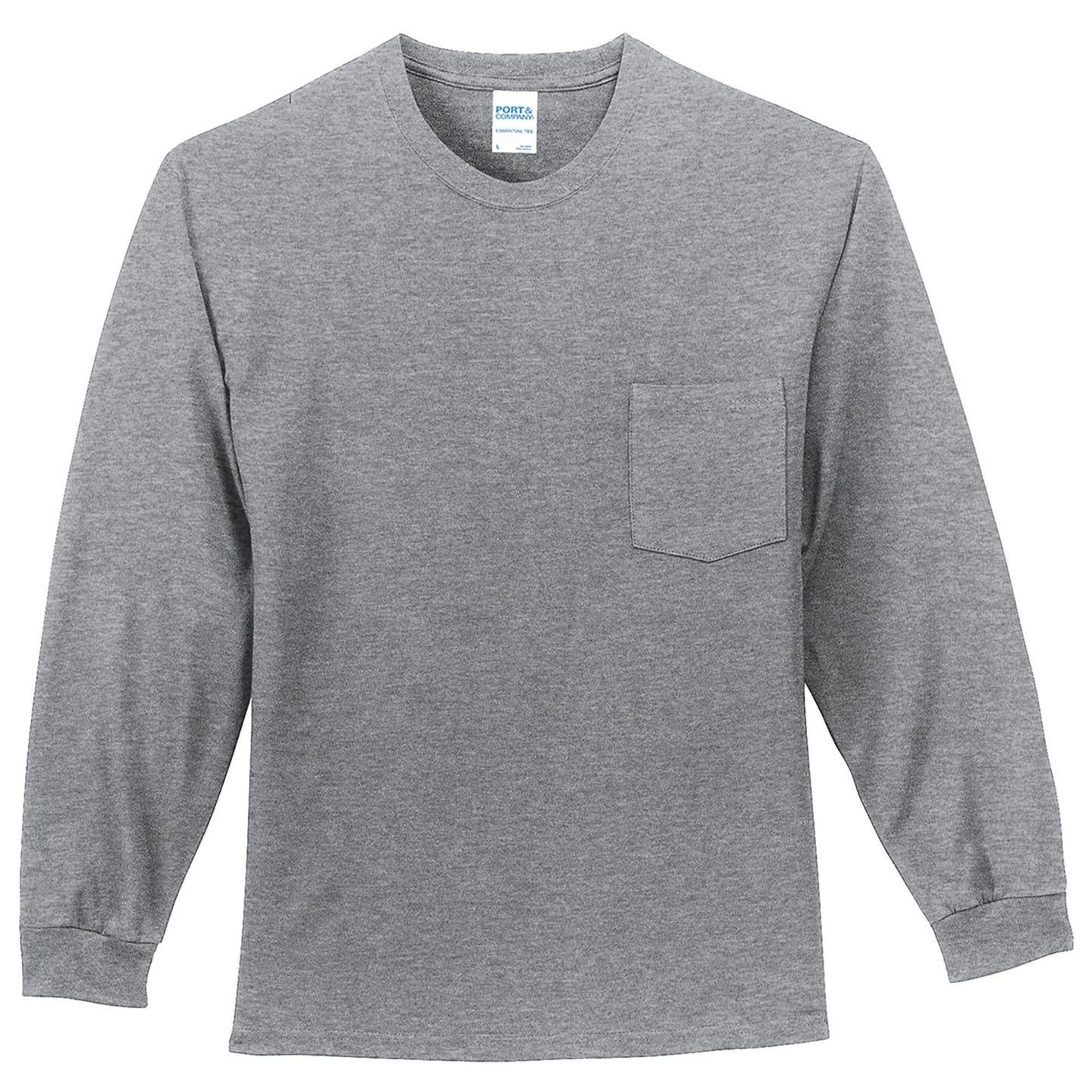 White Long Sleeve T-Shirt - Port & Company - Comfortable Fit