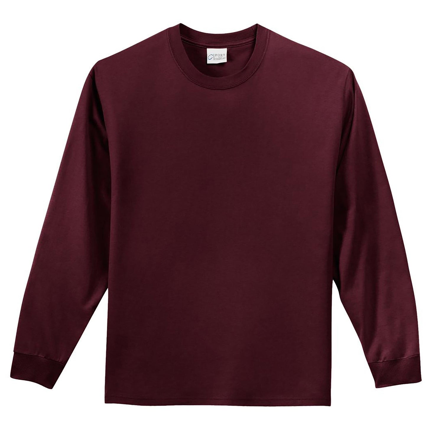 White Long Sleeve T-Shirt - Port & Company - Comfortable Fit