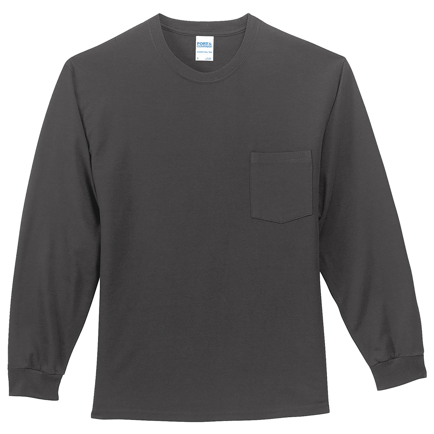White Long Sleeve T-Shirt - Port & Company - Comfortable Fit