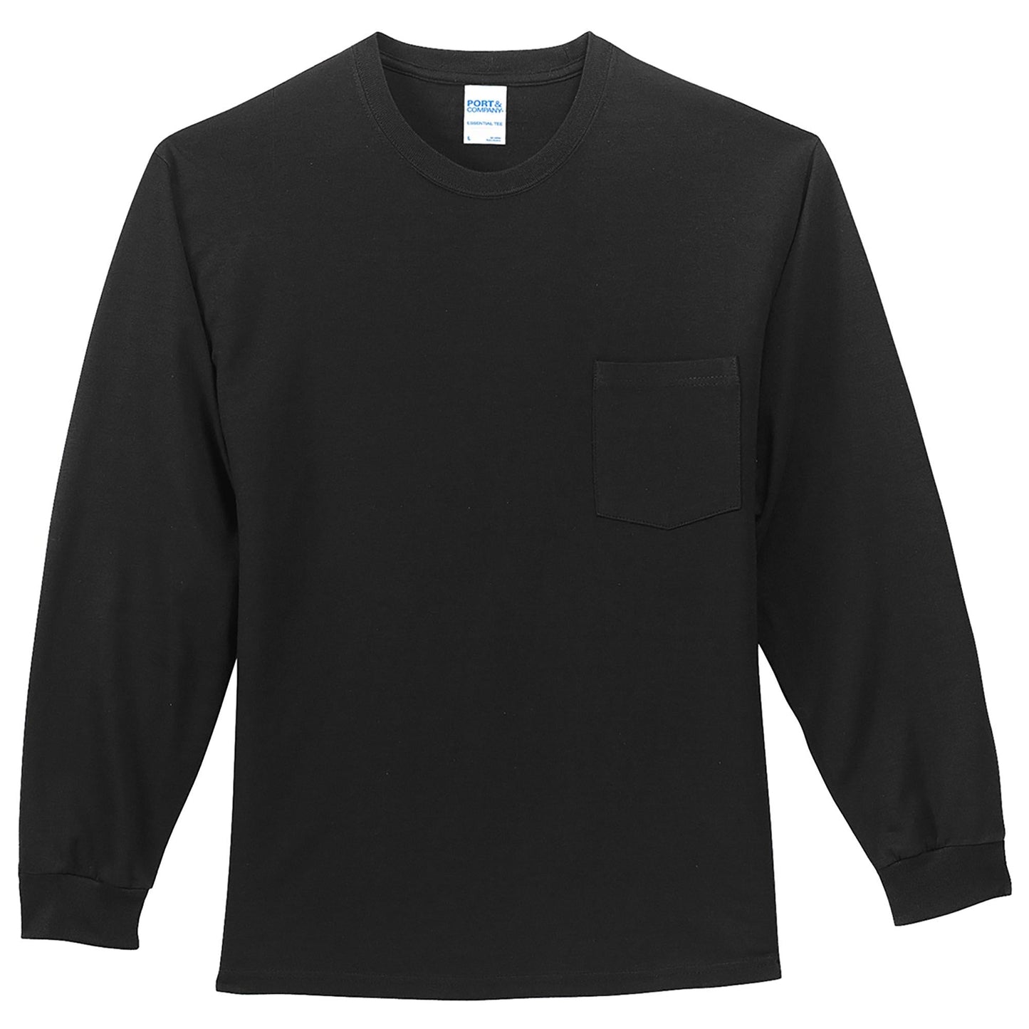 White Long Sleeve T-Shirt - Port & Company - Comfortable Fit