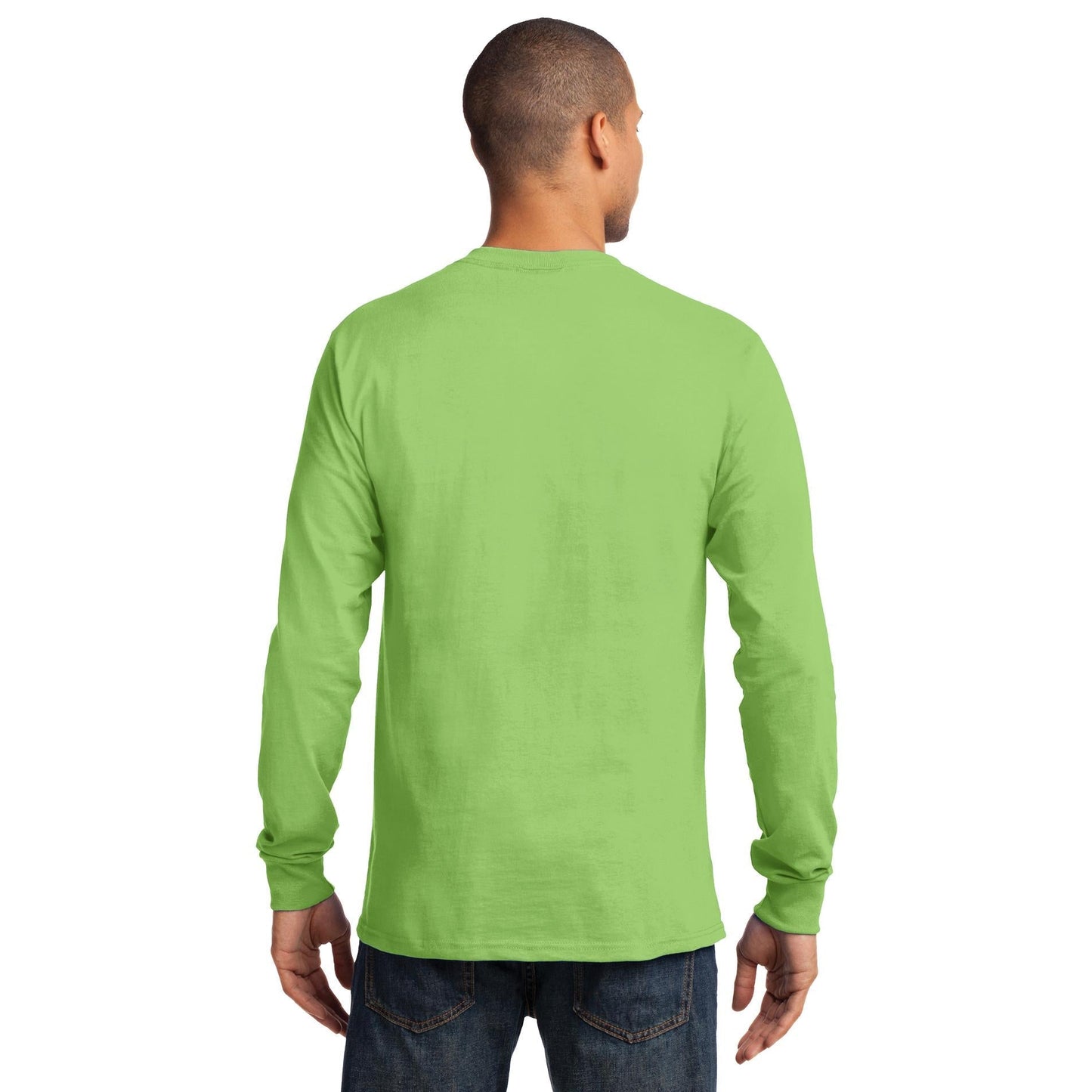 White Long Sleeve T-Shirt - Port & Company - Comfortable Fit