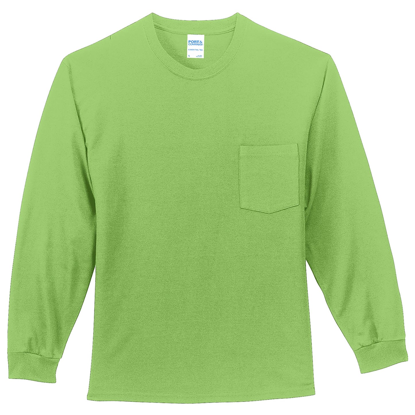 White Long Sleeve T-Shirt - Port & Company - Comfortable Fit