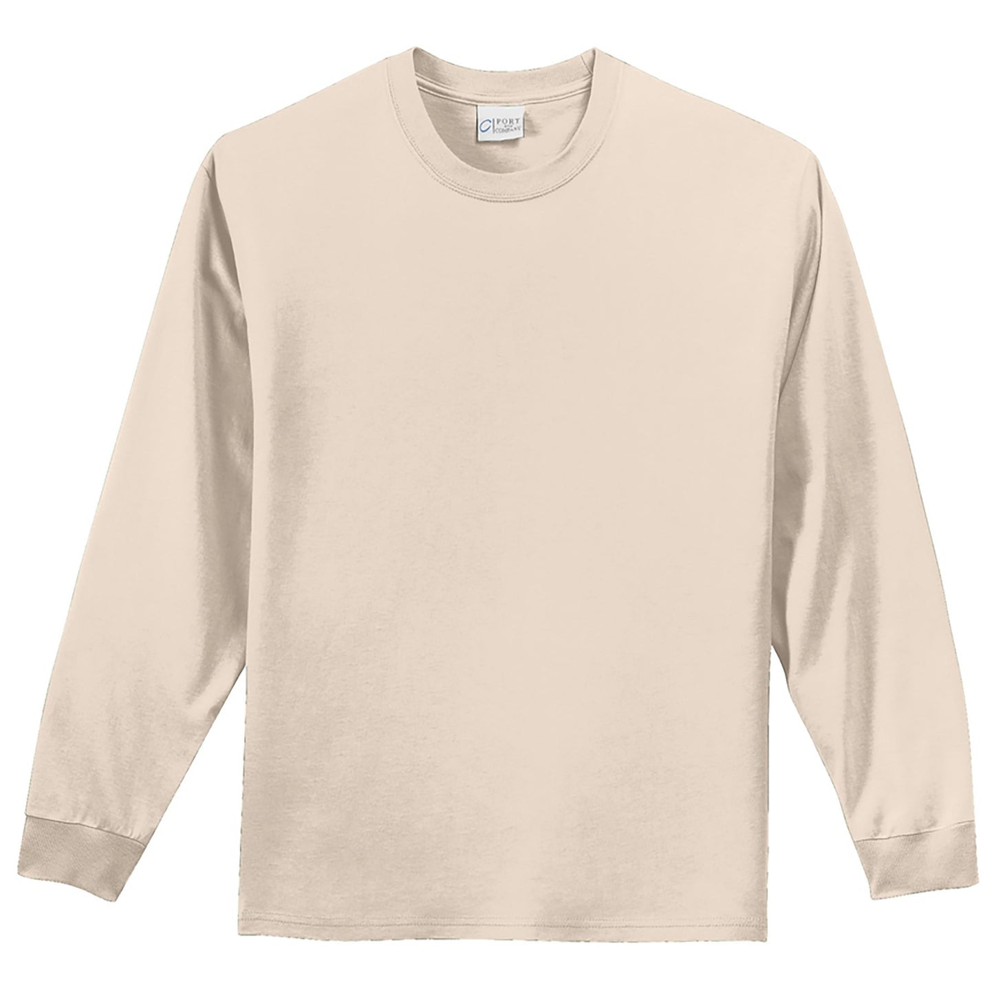 White Long Sleeve T-Shirt - Port & Company - Comfortable Fit