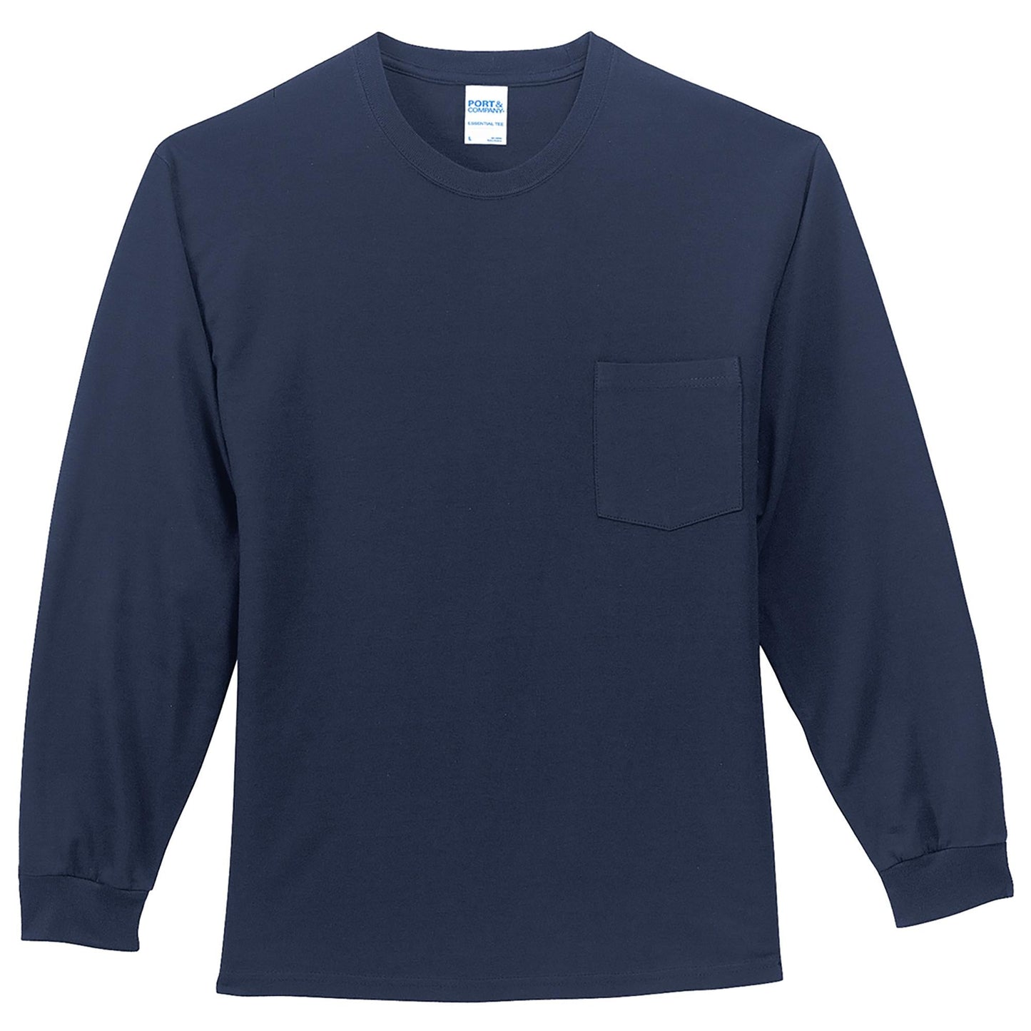 White Long Sleeve T-Shirt - Port & Company - Comfortable Fit
