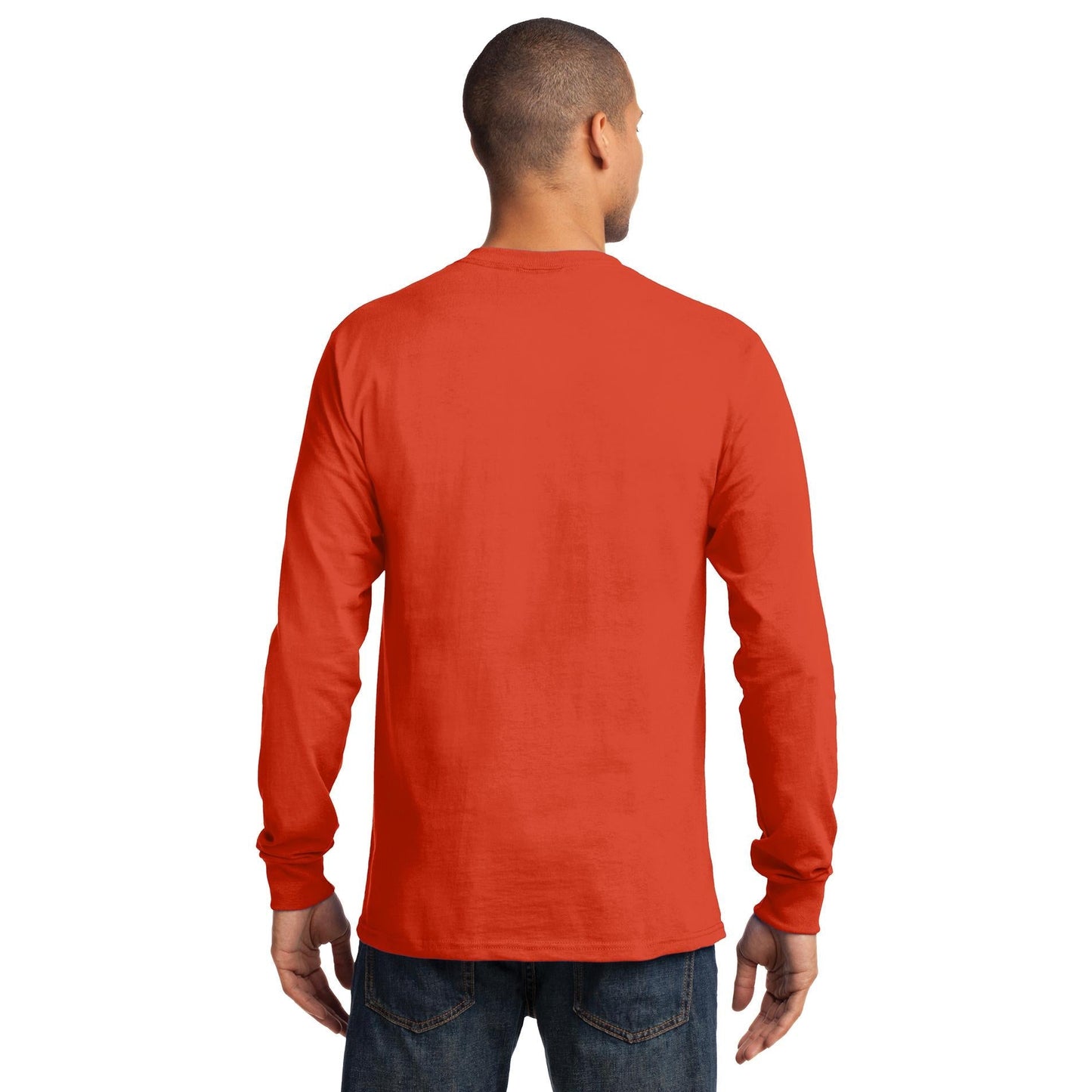 White Long Sleeve T-Shirt - Port & Company - Comfortable Fit