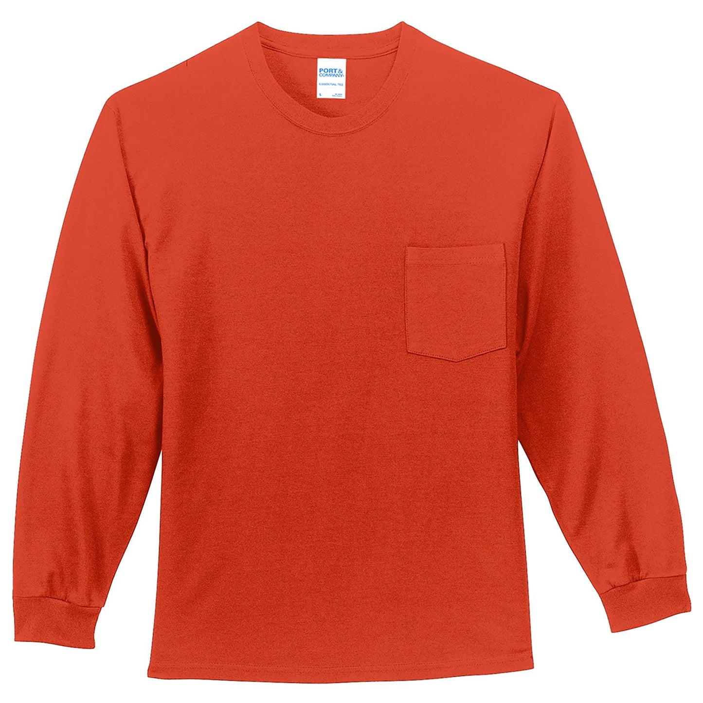 White Long Sleeve T-Shirt - Port & Company - Comfortable Fit