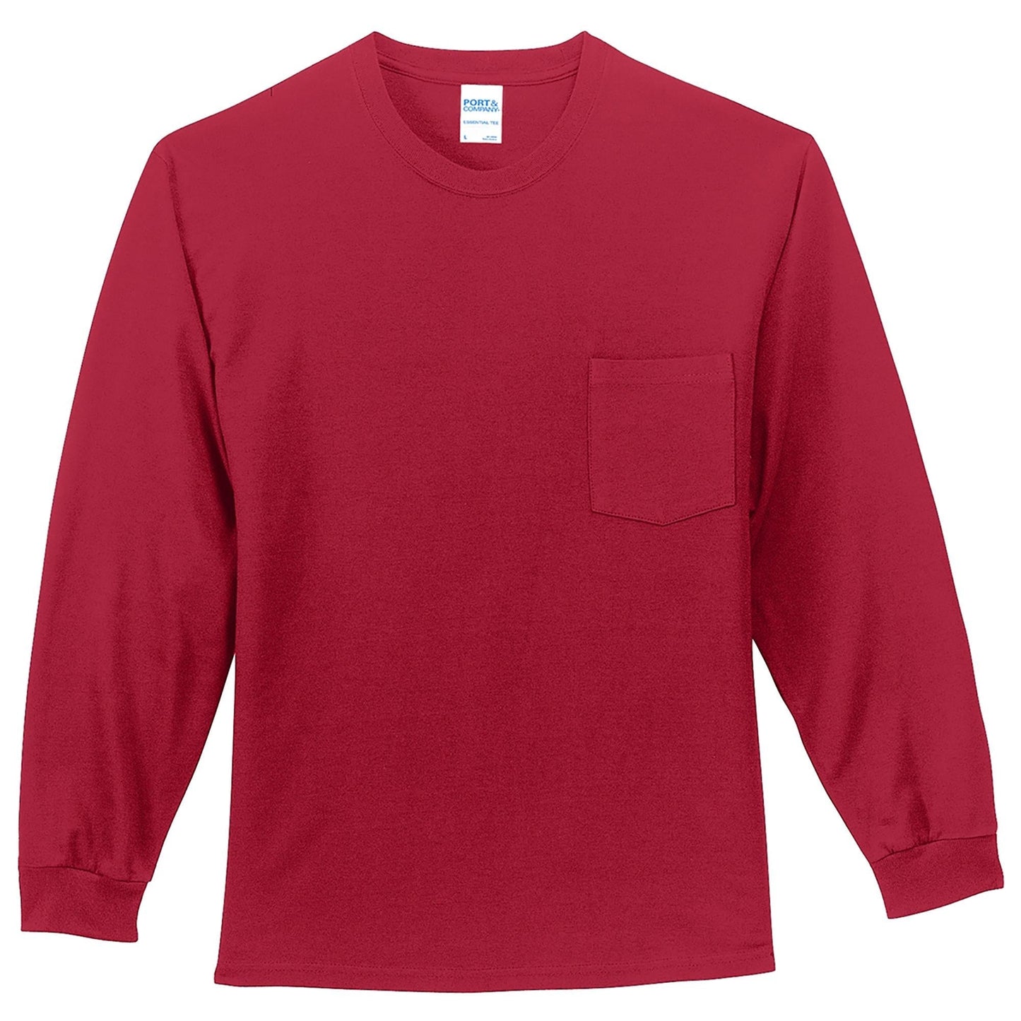 White Long Sleeve T-Shirt - Port & Company - Comfortable Fit