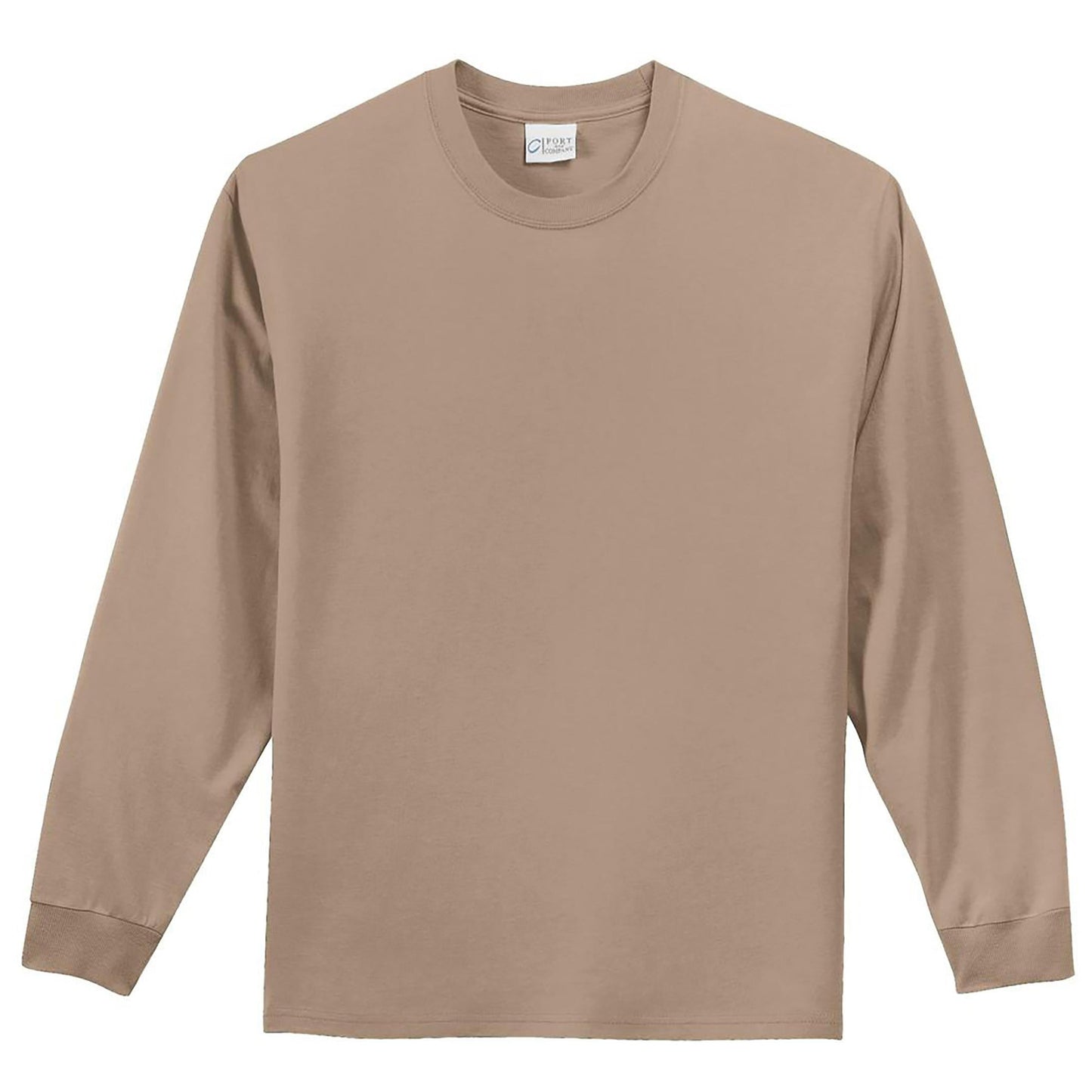 White Long Sleeve T-Shirt - Port & Company - Comfortable Fit