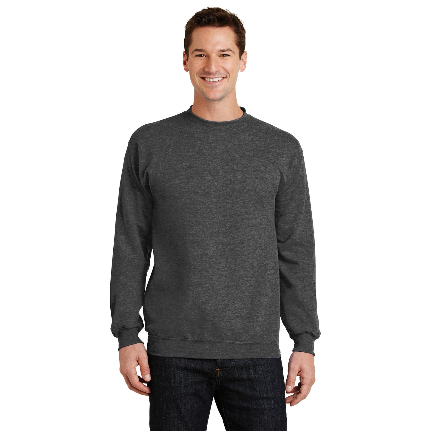 Athletic Heather Sweatshirt - Port & Company - Soft Fleece