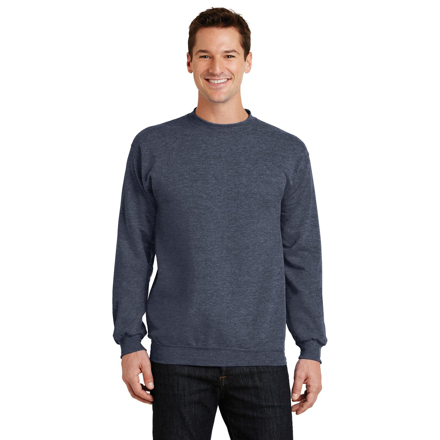 Athletic Heather Sweatshirt - Port & Company - Soft Fleece