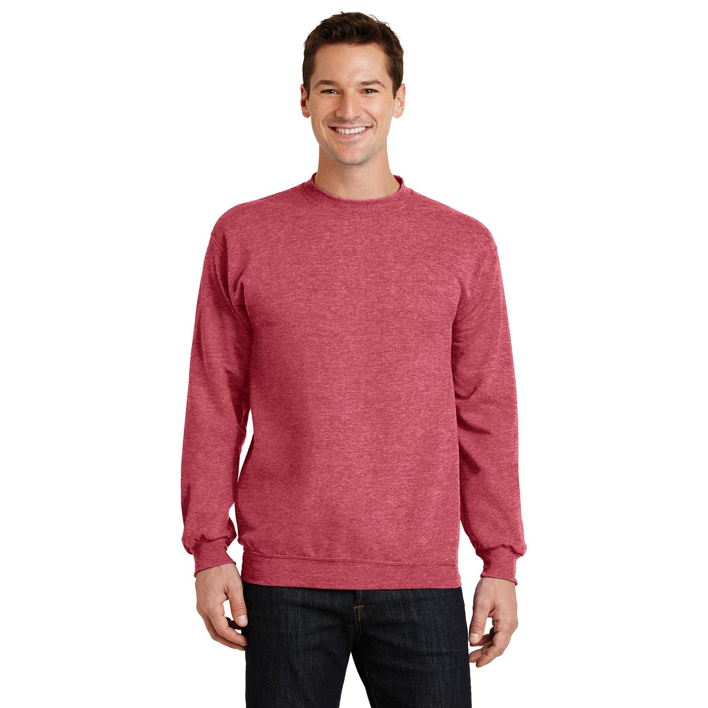 Athletic Heather Sweatshirt - Port & Company - Soft Fleece