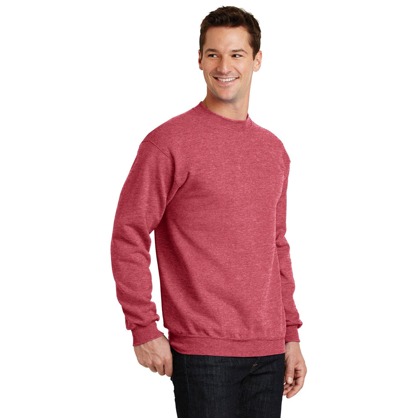 Athletic Heather Sweatshirt - Port & Company - Soft Fleece