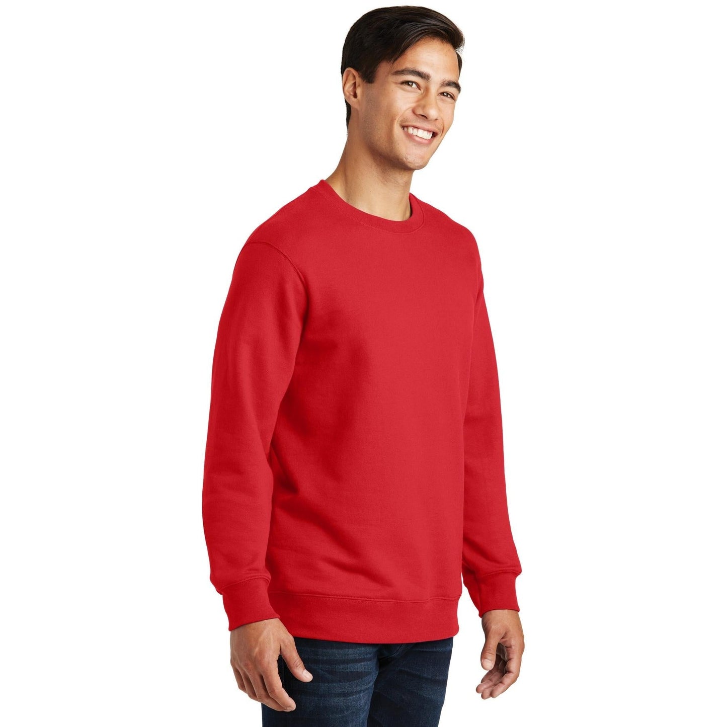 White Fleece Sweatshirt - Port & Company - Soft Touch