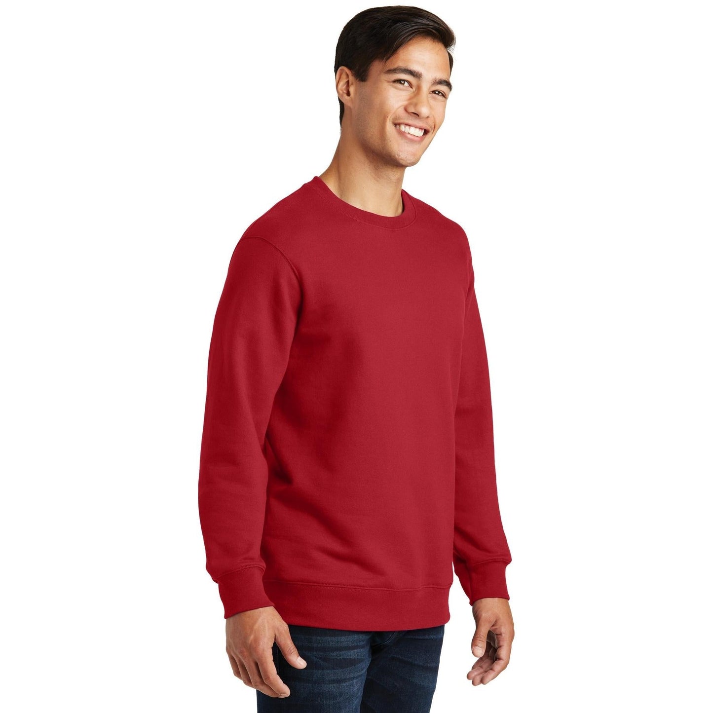 White Fleece Sweatshirt - Port & Company - Soft Touch