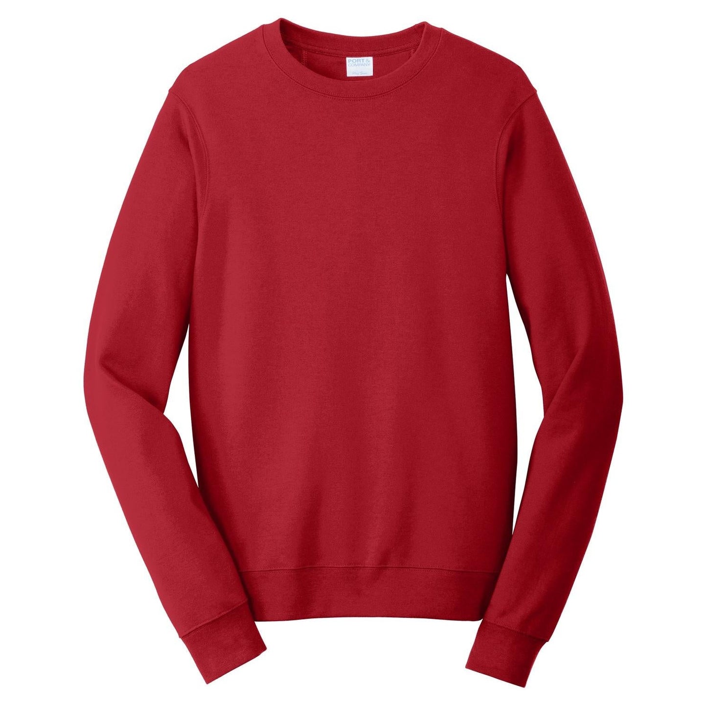 White Fleece Sweatshirt - Port & Company - Soft Touch