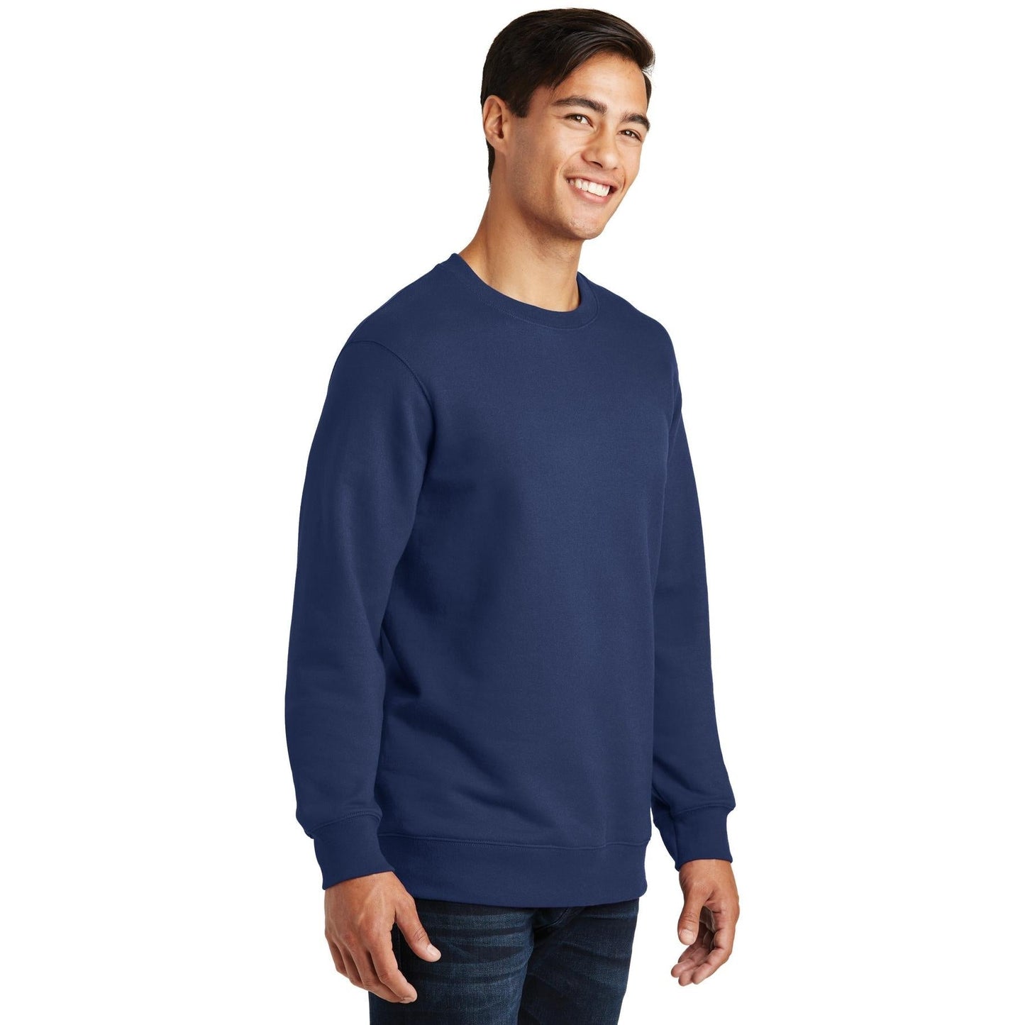 White Fleece Sweatshirt - Port & Company - Soft Touch