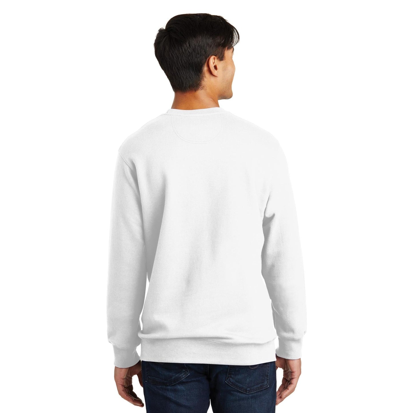 White Fleece Sweatshirt - Port & Company - Soft Touch